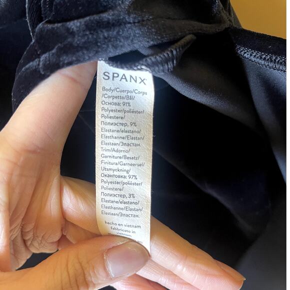 Spanx Velvet Velour Half Zip Wide Leg Tracksuit Set Black Size Small NWOT - Picture 14 of 14